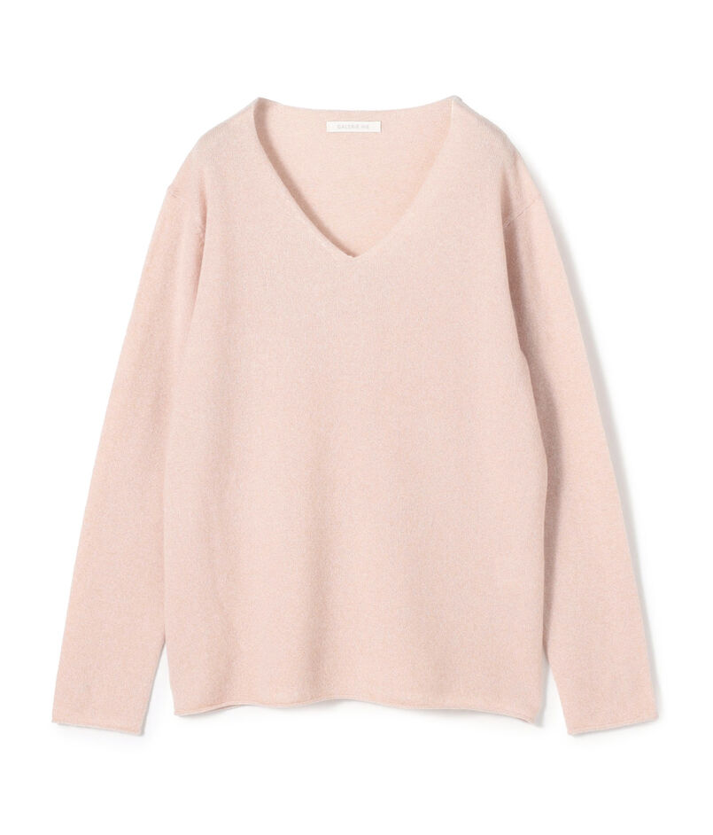 スコットランドカシミヤ Vネックプルオーバー