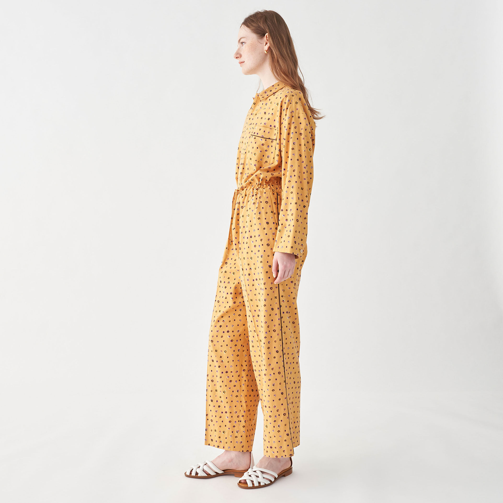 MACPHEE マカフィー オールインワン ジャンプスーツ オーバーオール ファインパターンプリント ジャンプスーツ｜トゥモローランド