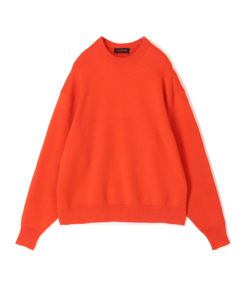 コットンカシミヤ クルーネックプルオーバー