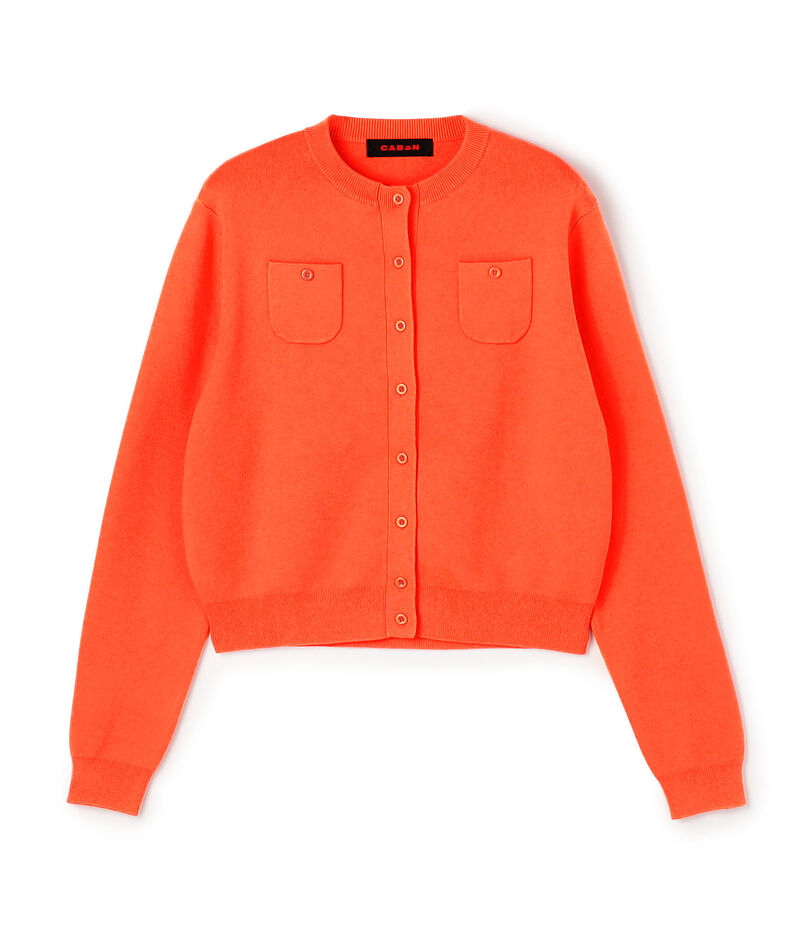 CABaN コットンカシミヤ クルーネックカーディガン