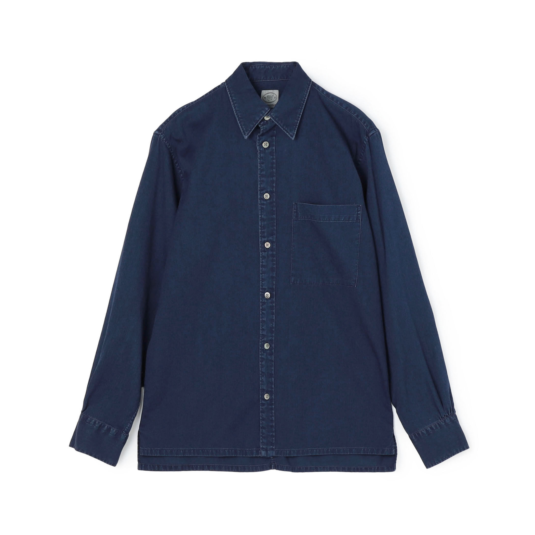 【新品】  DIESEL / ディーゼル | メッシュ インディゴ切替 レギュラーカラー シャツ  | M | ネイビー | レディース DIESEL - 【新品】 DIESEL / ディーゼル | メッシュ インディゴ切替