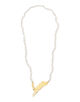 PALA LEOPARD HOOK TINY P パールネックレス