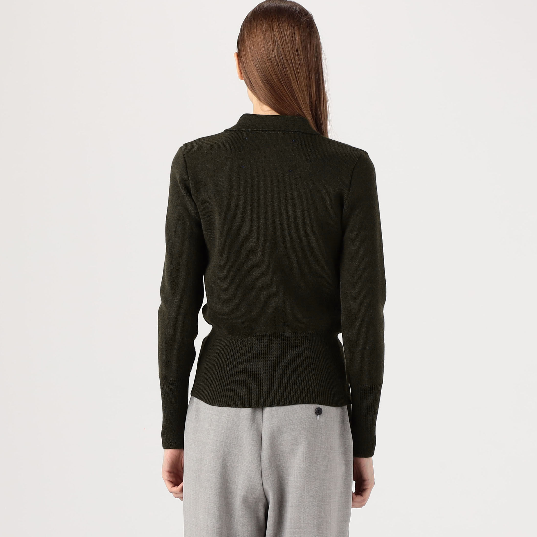 ニット セーター STUDIO DE LOSTANGES VEST WITH COLLOR ポロニット レディース TOMORROWLAND ニット レディース STUDIO DE LOSTANGES VEST WITH