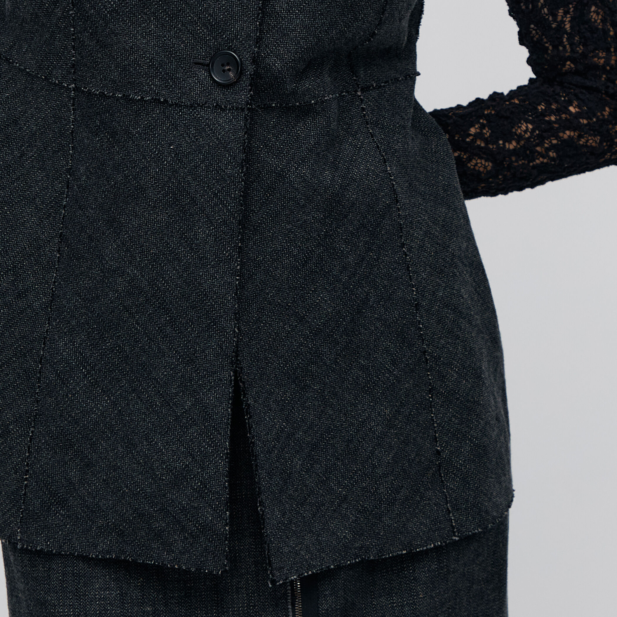 ヘリンボーンツイード カットオフコンビベスト｜トゥモローランド 公式通販