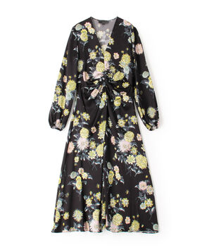 NO.6 MICHELE DRESS シルク フラワープリントドレス