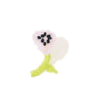 Pura Utz Pink Poppy 片耳ピアス