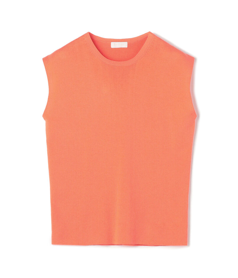 ハイゲージコットン ノースリーブプルオーバー