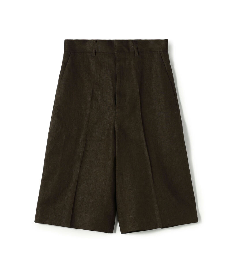 edition pourell リネン タックショートパンツ