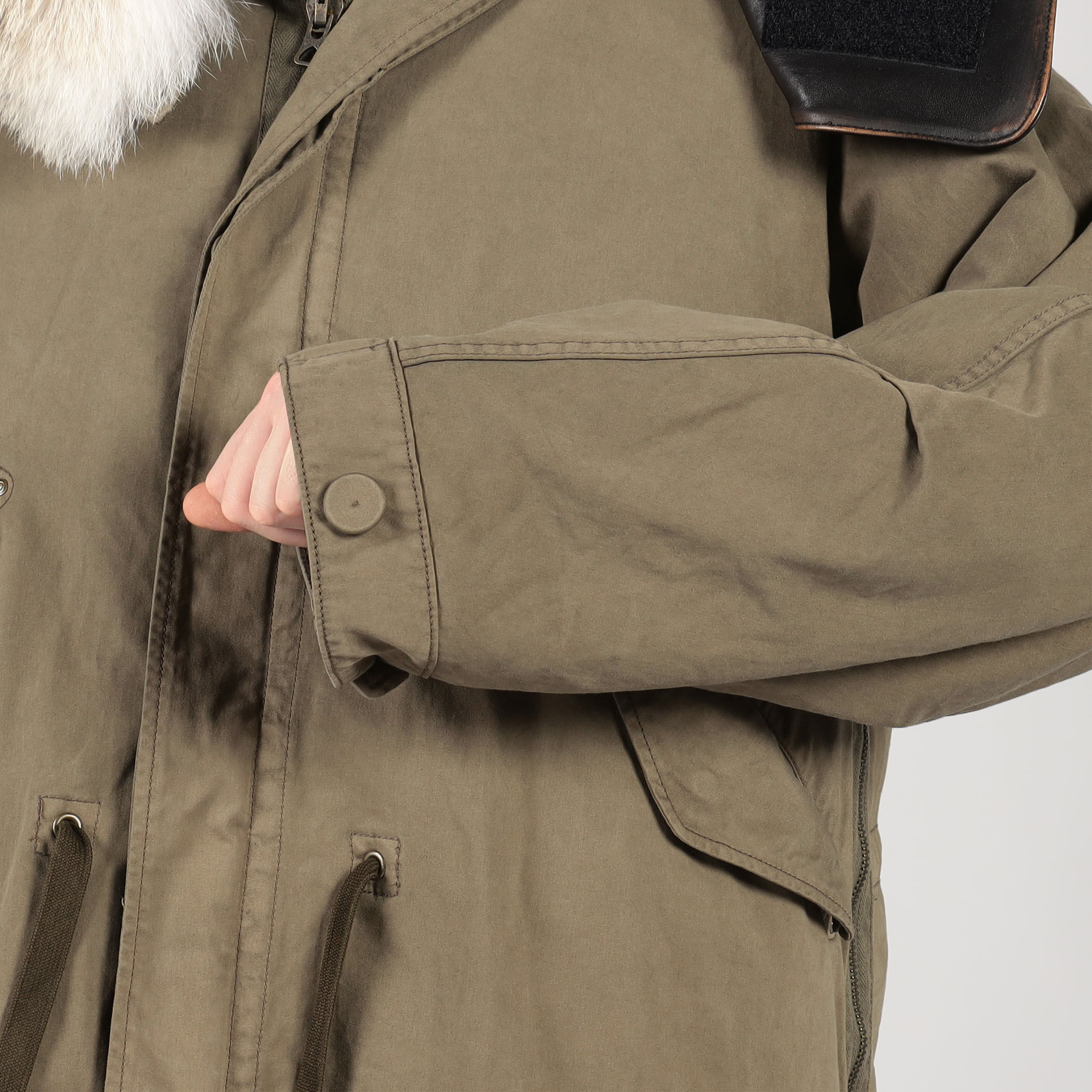 kiminori morishita Garment dyed st mods with fur liner