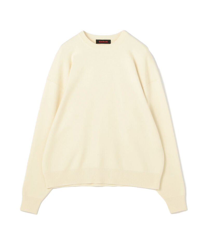 CABaN コットンカシミヤ クルーネックプルオーバー