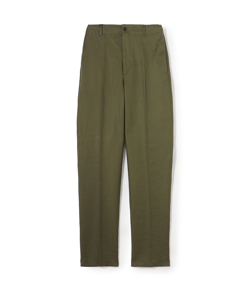 BERNARD ZINS SPENDER コットン シンチバック ワイドトラウザーズ