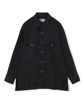 シルク羽二重 ガーメントダイ シャツ