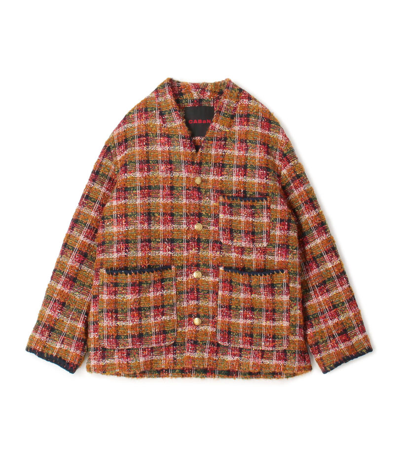 CABaN ループツイード ノーカラーブルゾン｜トゥモローランド 公式通販