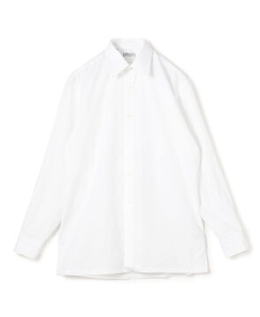 Charvet コットンシャンブレー セミワイドカラーシャツ