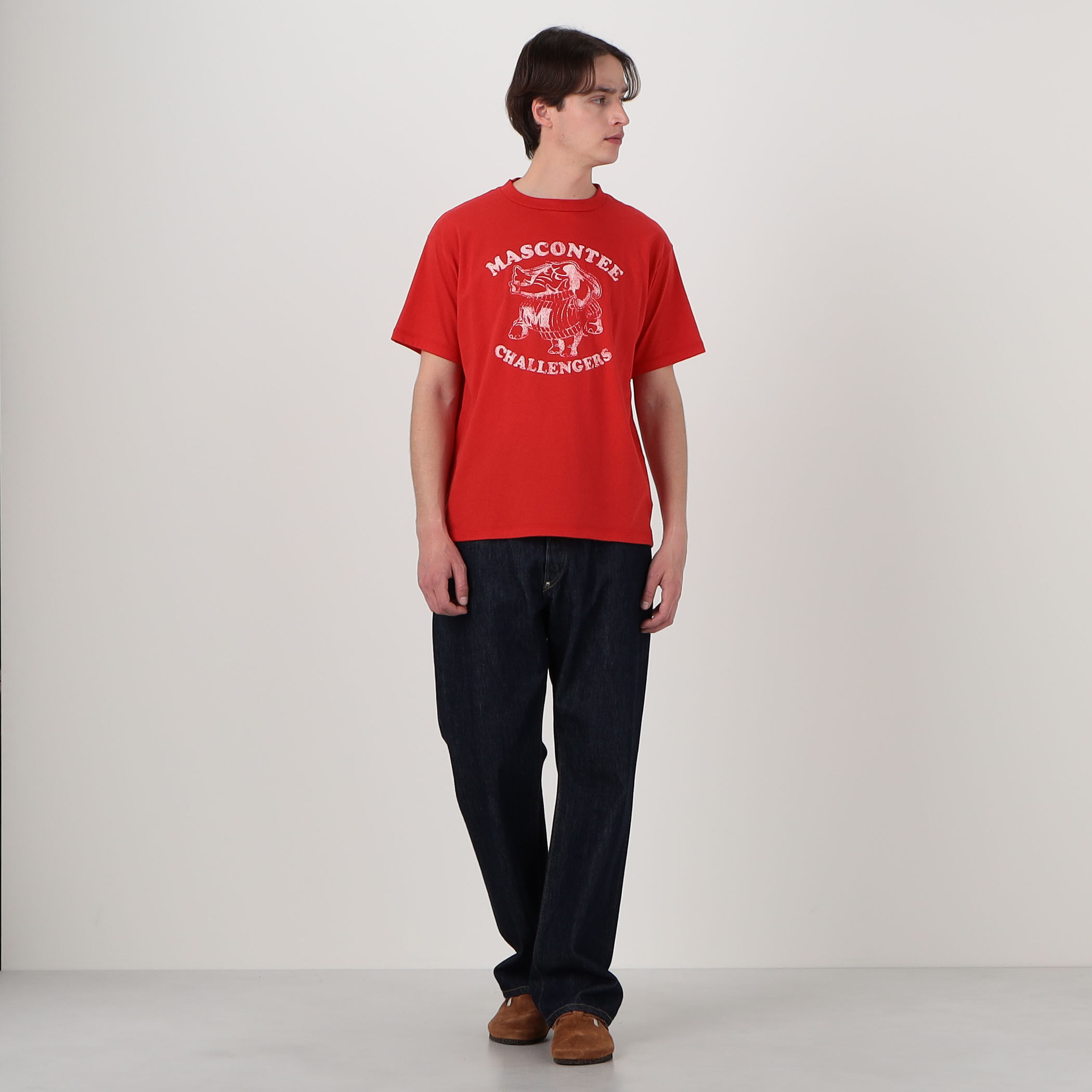 MAATEE&SONS コットンプリント ハーフスリーブTシャツ