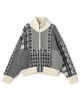 【WEB先行予約】ウールカシミヤジャカード ジップアップブルゾン