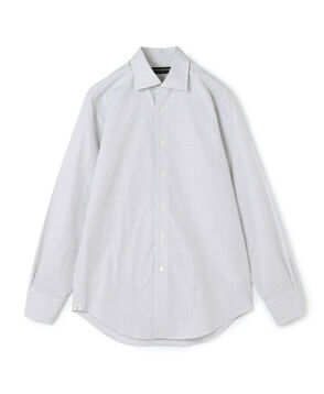 ■コットン ワイドスプレッドカラー チェックドレスシャツ