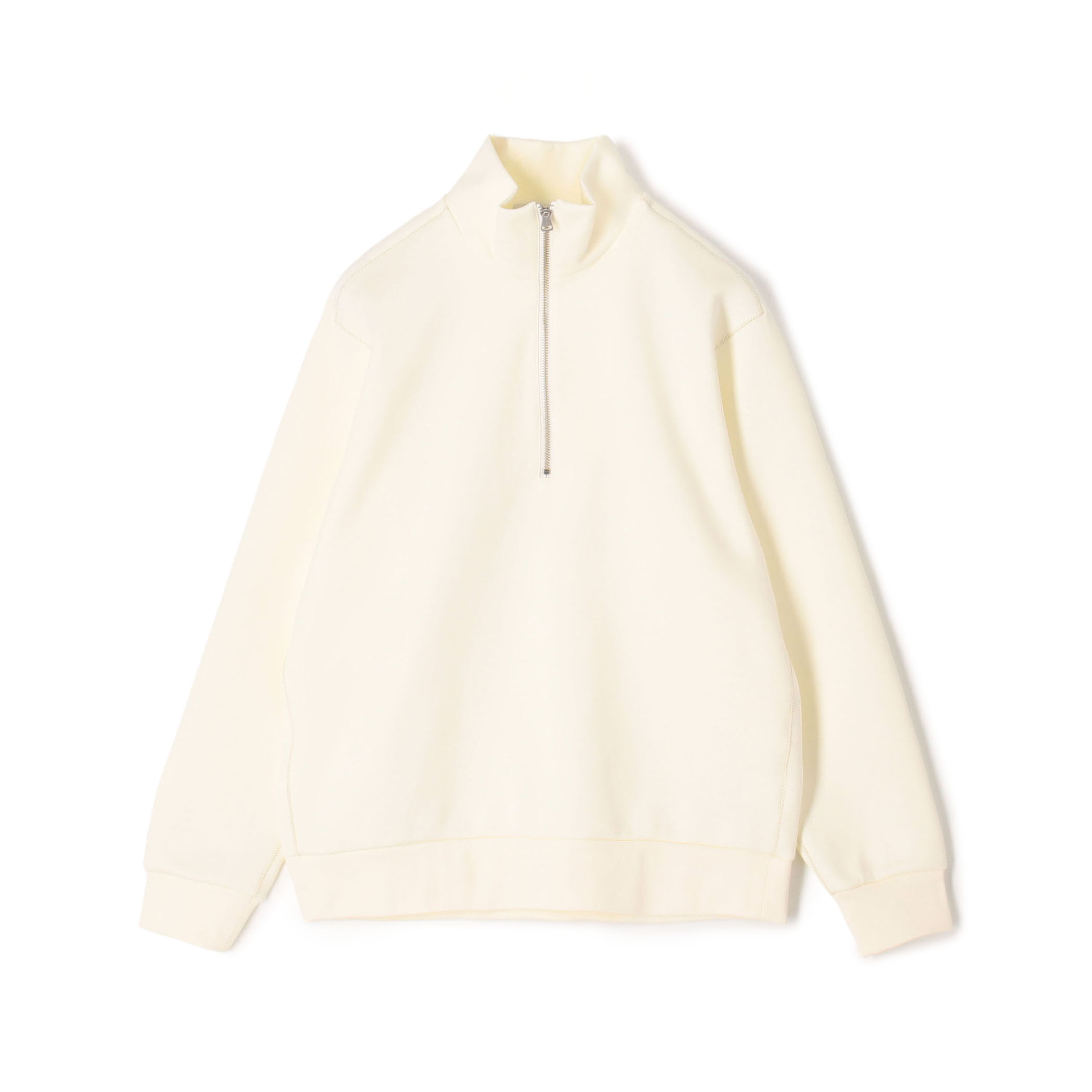 スビンコットンダンボール ハーフジッププルオーバースウェット