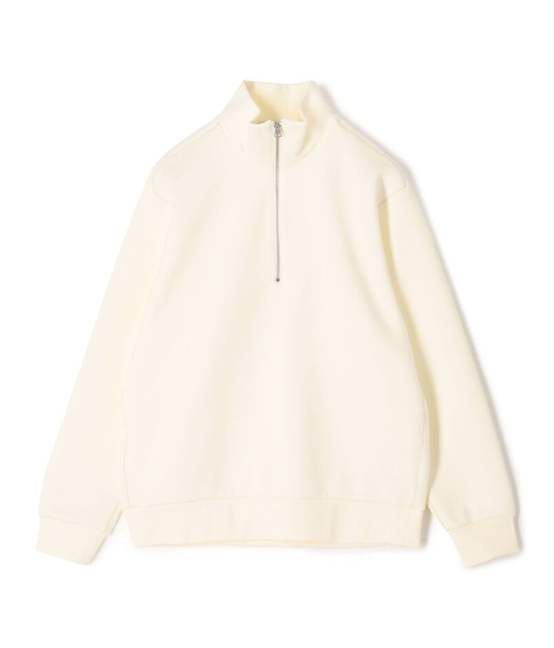 スビンコットンダンボール ハーフジッププルオーバースウェット