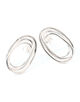BAR JEWELLERY SPIRO シルバー オーバルピアス
