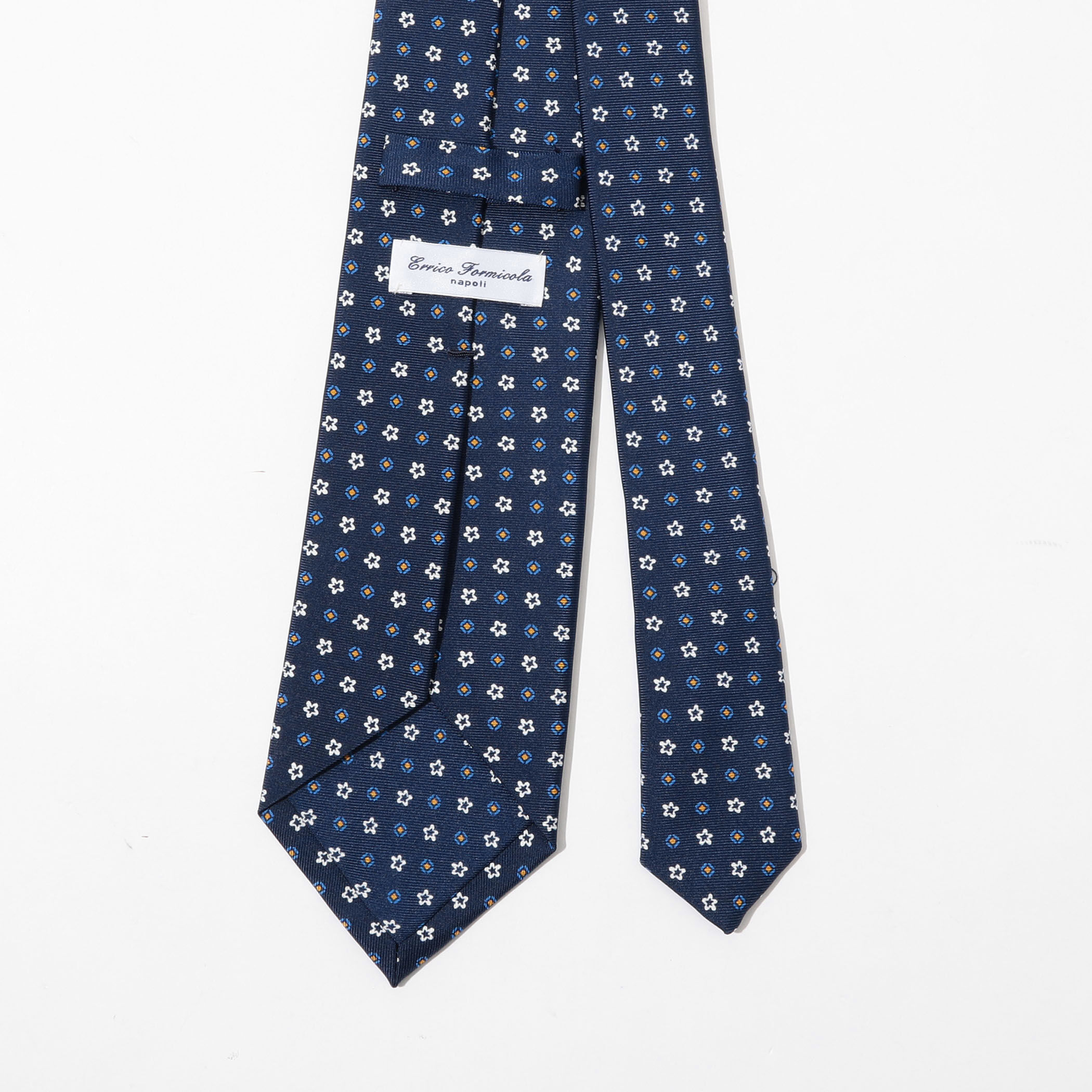 ERRICO FORMICOLA シルク プリント小紋柄ネクタイ｜トゥモローランド