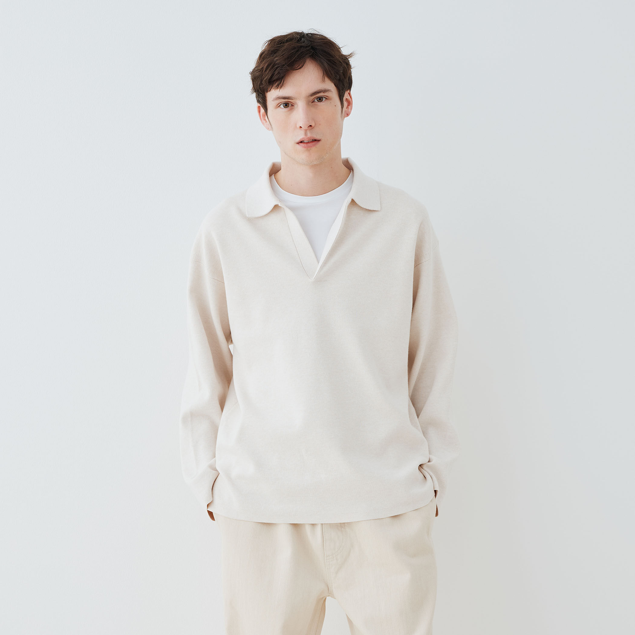 ミラノリブ ポロカラー プルオーバーニット｜トゥモローランド 公式通販