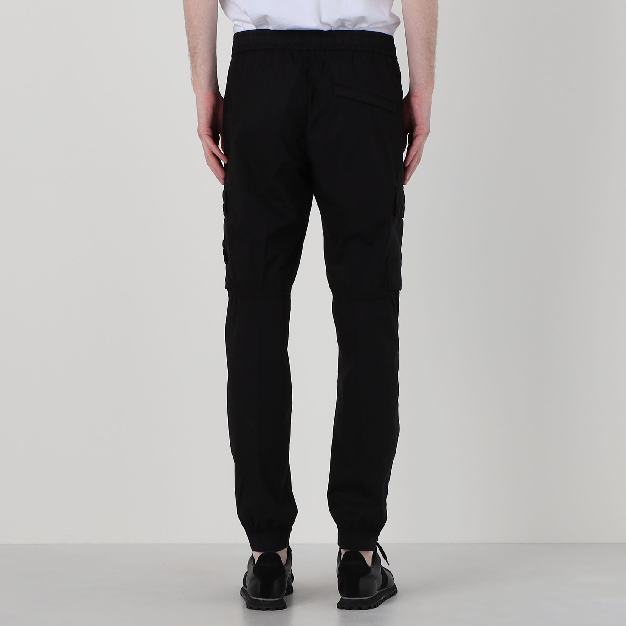 STONE ISLAND TROUSERS ストレッチコットン カーゴパンツ