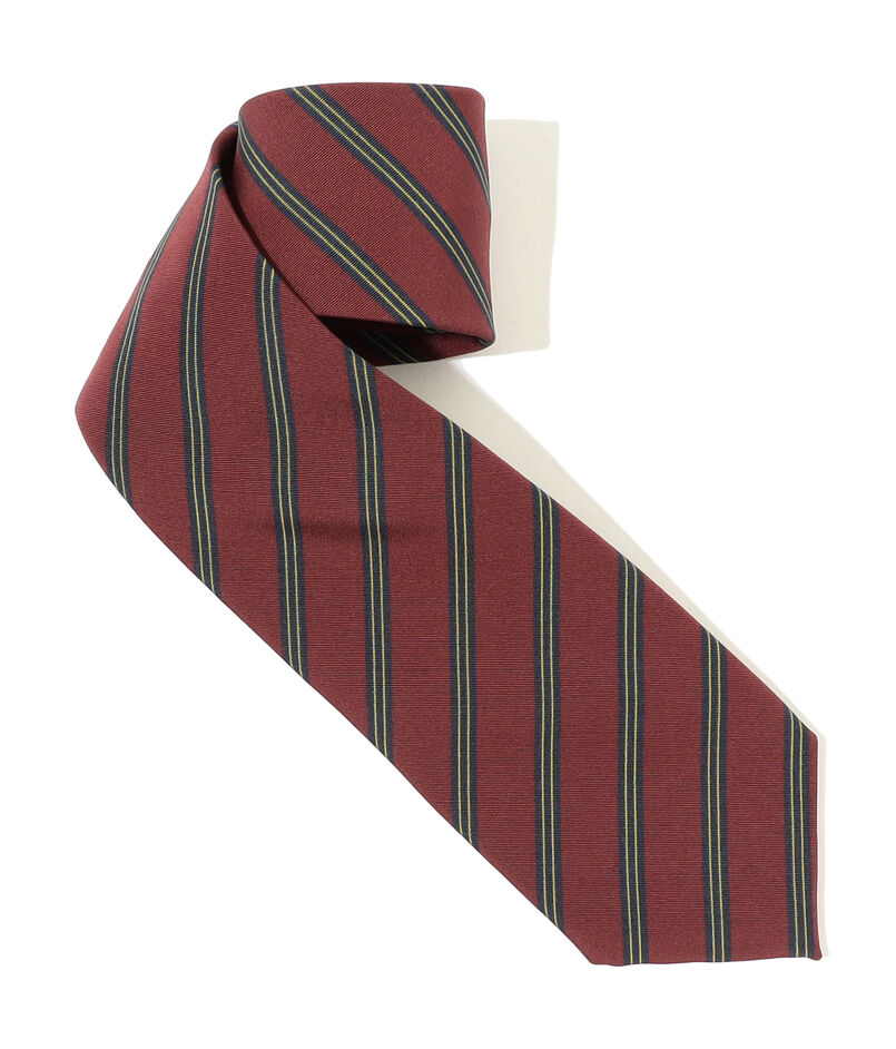 Atkinsons アイリッシュポプリン レジメンタルストライプネクタイ