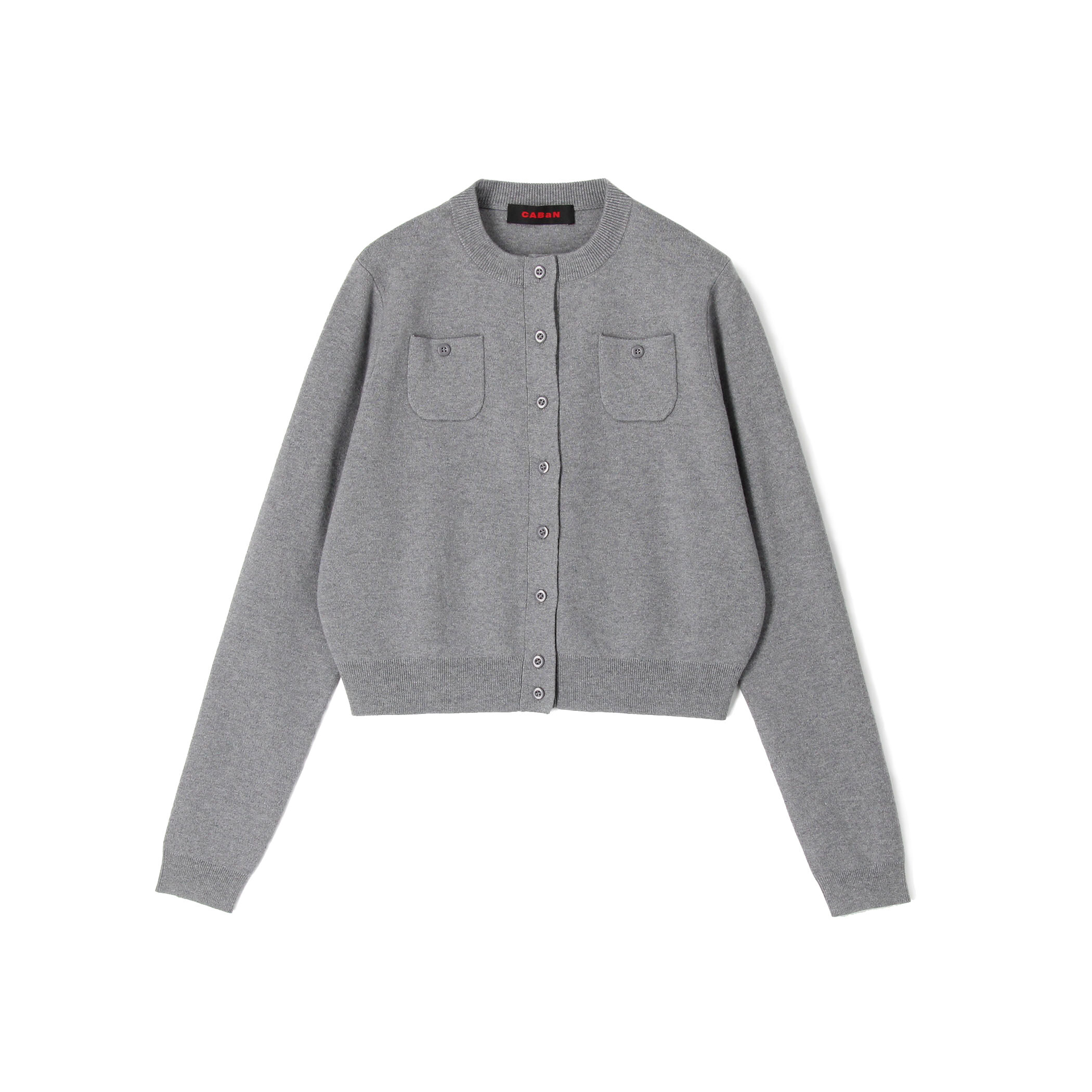 CABaNコットンカシミヤクルーネックカーディガン　ライトグレーS、グリーンS コットンカシミヤ クルーネックカーディガン｜トゥモローランド 公式通販