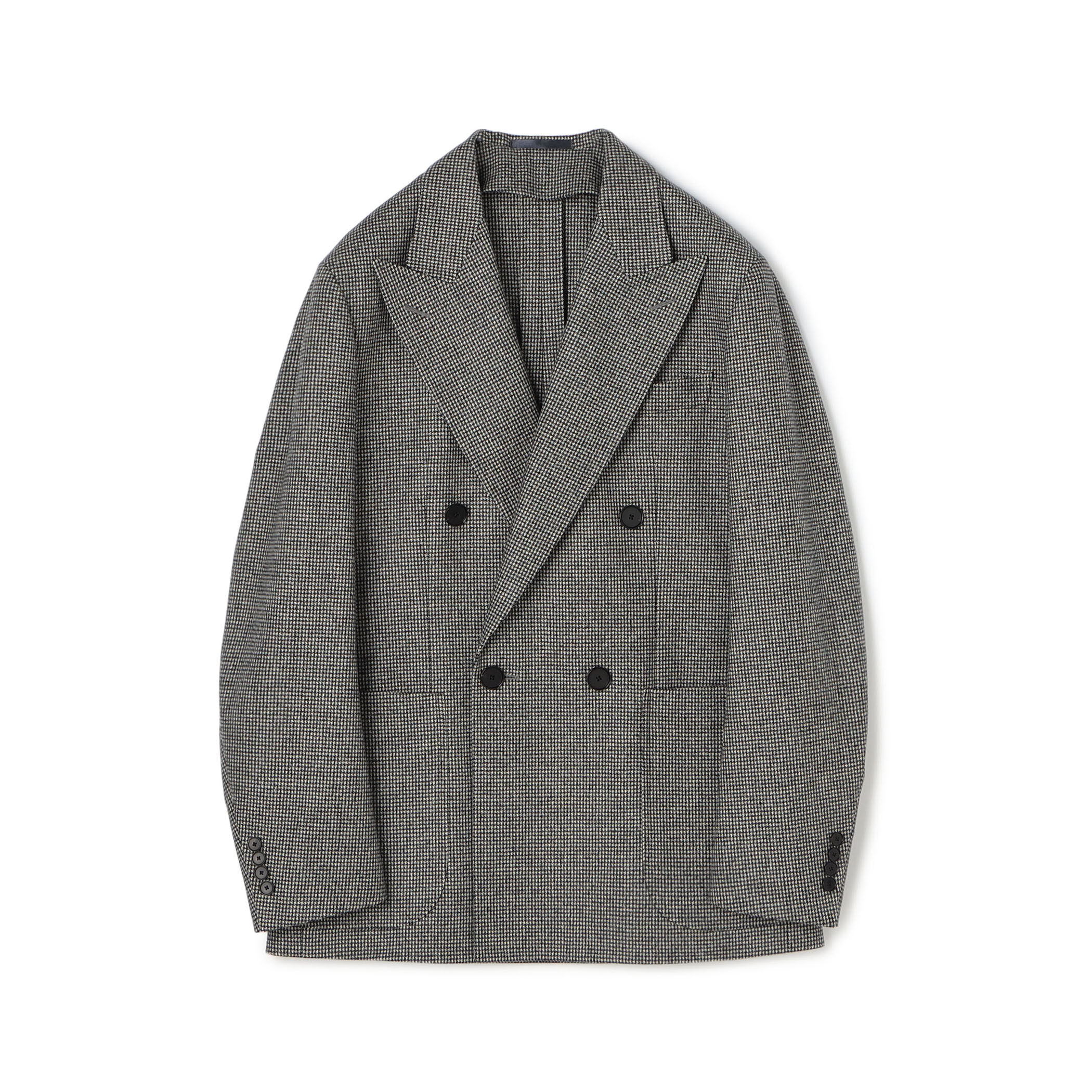 ウールフランネル ダブルブレステッド4Bジャケット FOX BROTHERS