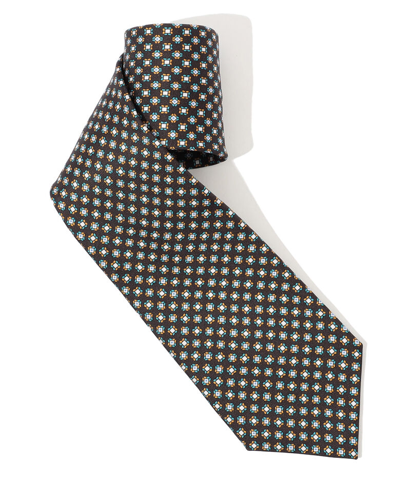 ERRICO FORMICOLA シルクプリント 小紋柄ネクタイ