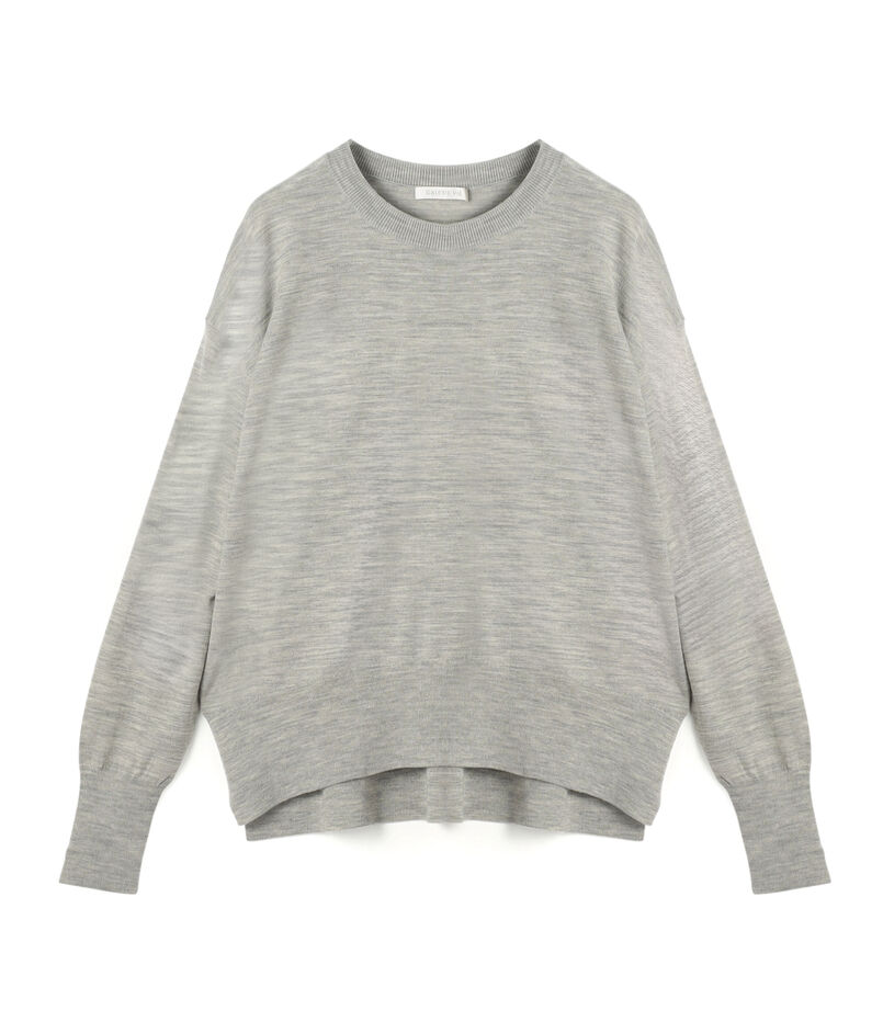プレーンウール クルーネックプルオーバー