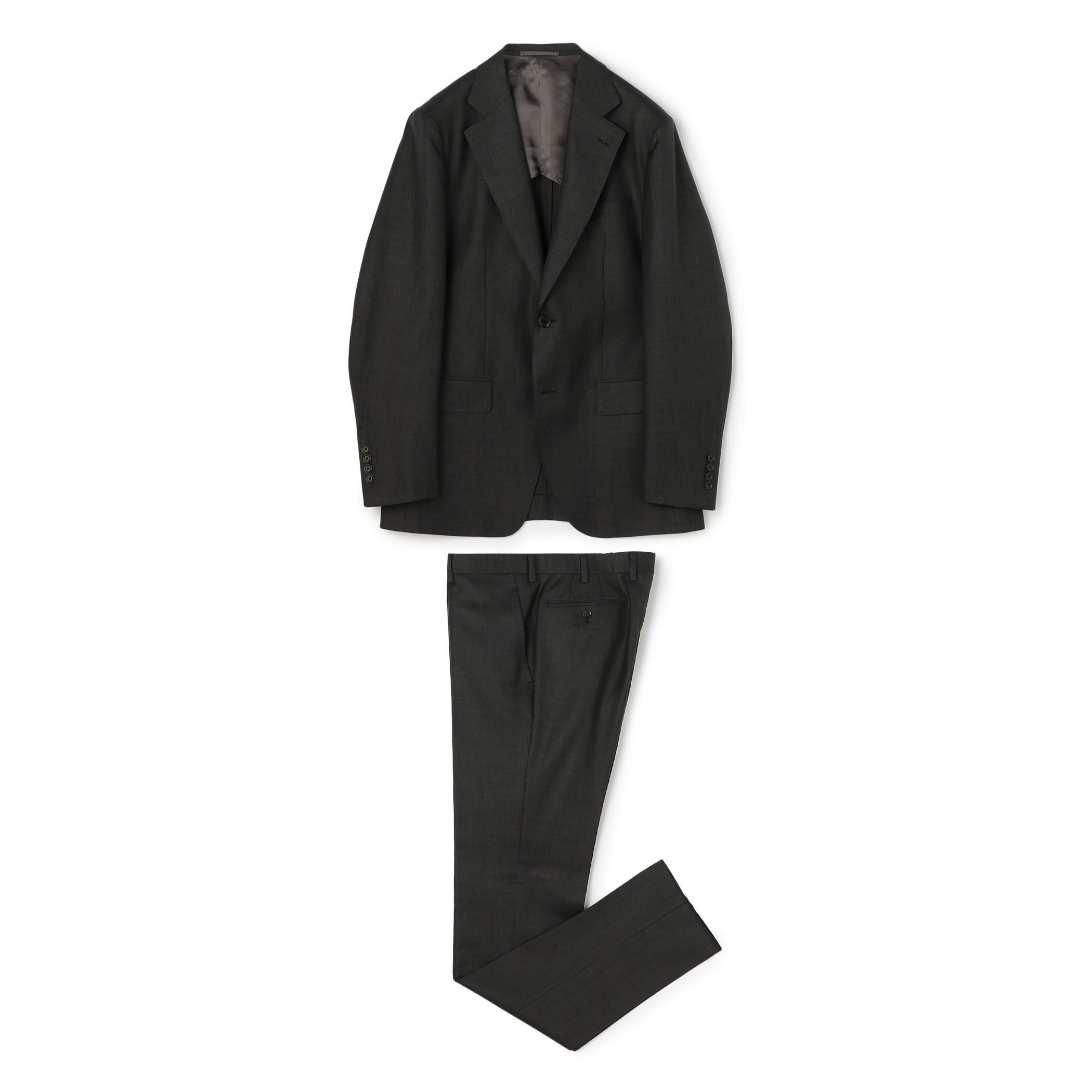 TRAVELLER ウールシルク シングルブレステッド2Bスーツ E.Zegna