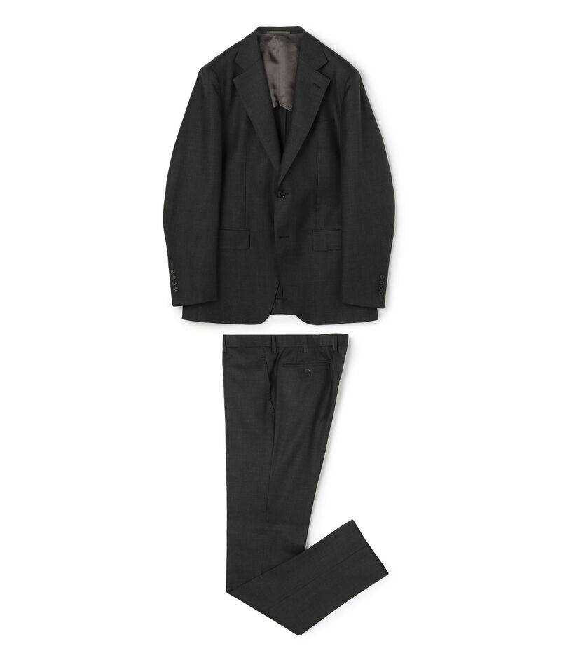 TRAVELLER ウールシルク シングルブレステッド2Bスーツ E.Zegna