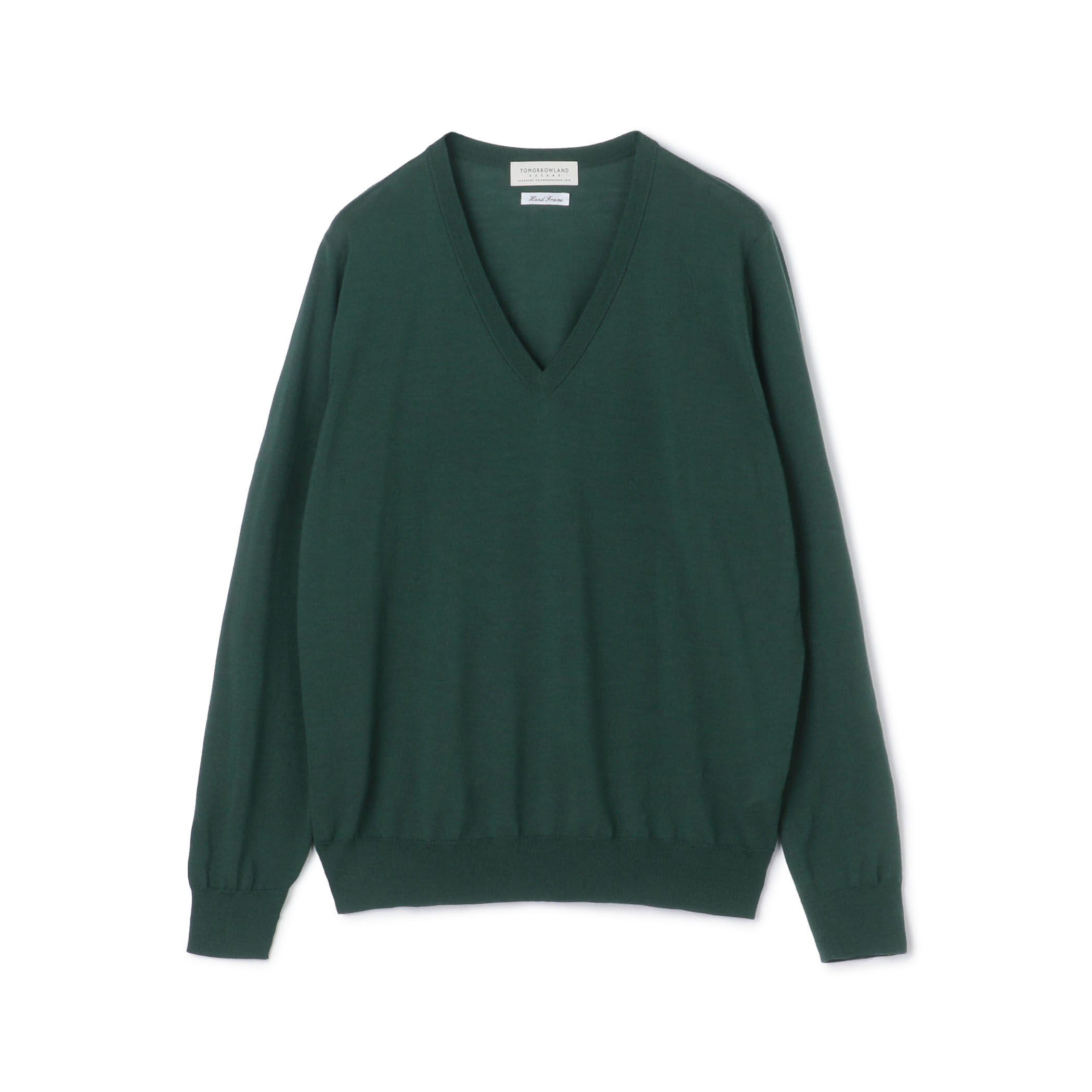 さとやん TOMORROWLAND tricot スーパーファインメリノウール Vネックプル