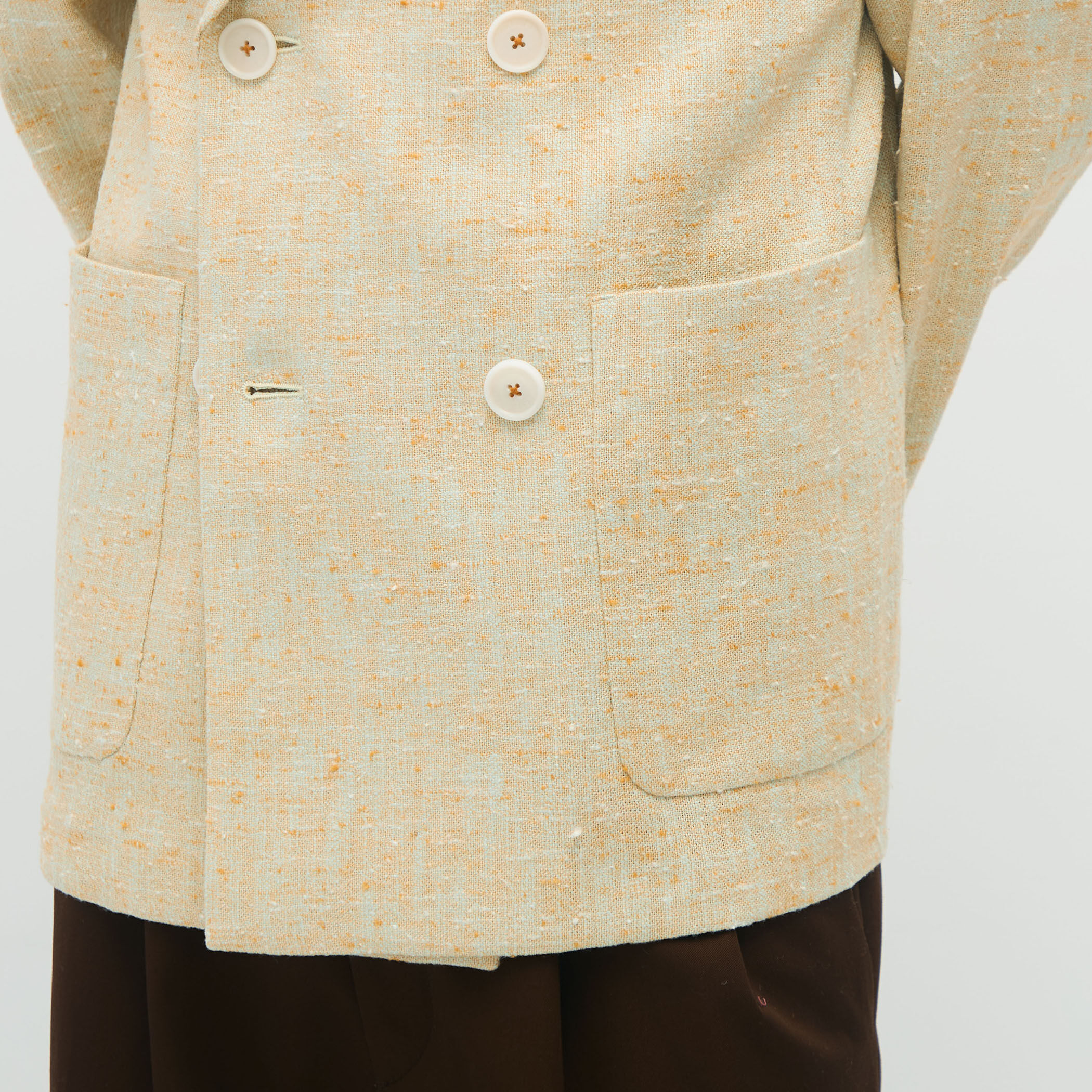 CABaN コットンシルクカナパ 4Bダブルジャケット｜トゥモローランド