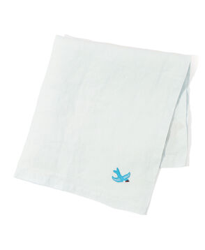 エンブロイダリー プレーンリネン ナプキン（45cm X 45cm）