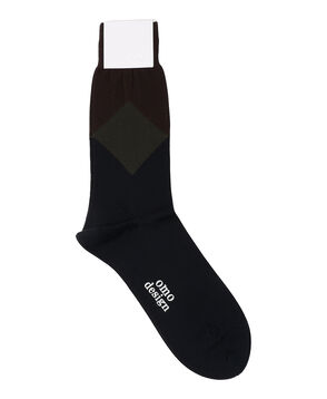 omo design CUBE COMBI コットンナイロンソックス