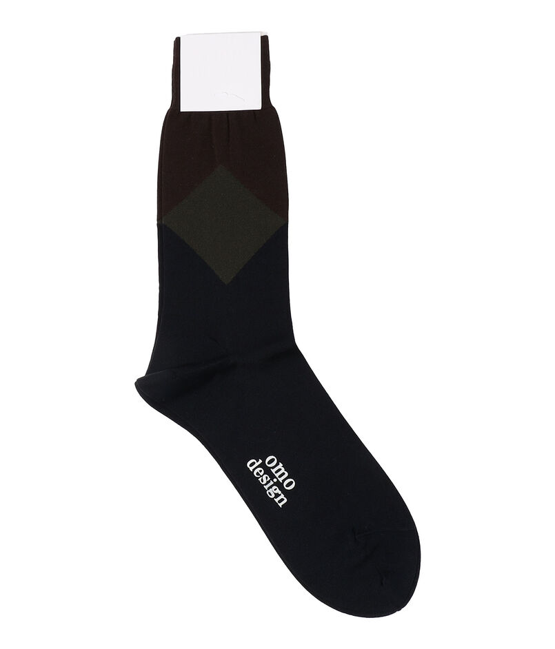 omo design CUBE COMBI コットンナイロンソックス