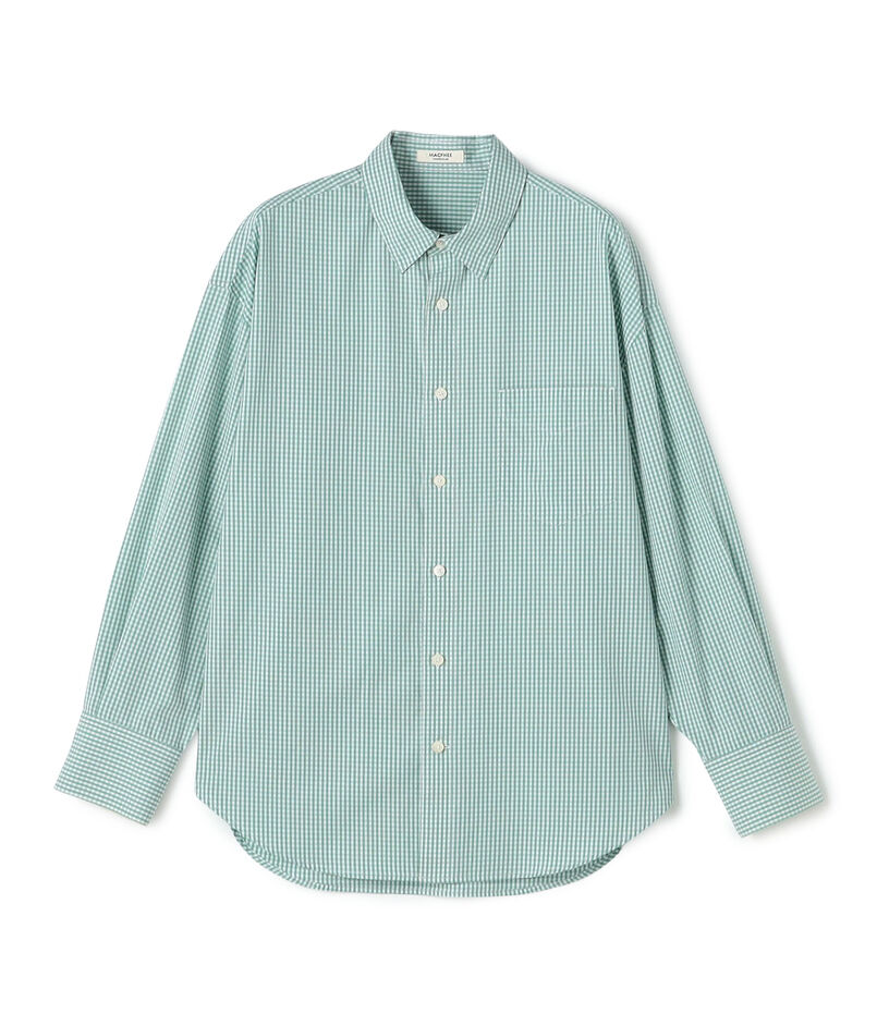 コットンポプリン レギュラーカラーシャツ