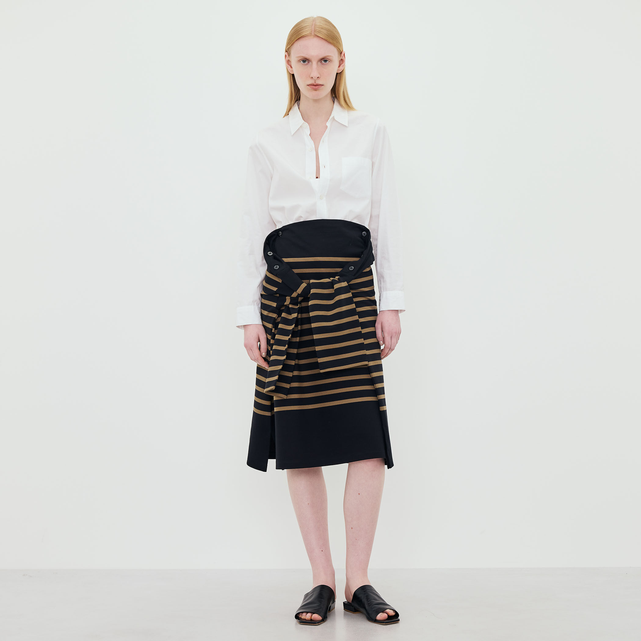 HYKE BASQUE INSPIRED SKIRT バスクシャツ スカート｜トゥモローランド
