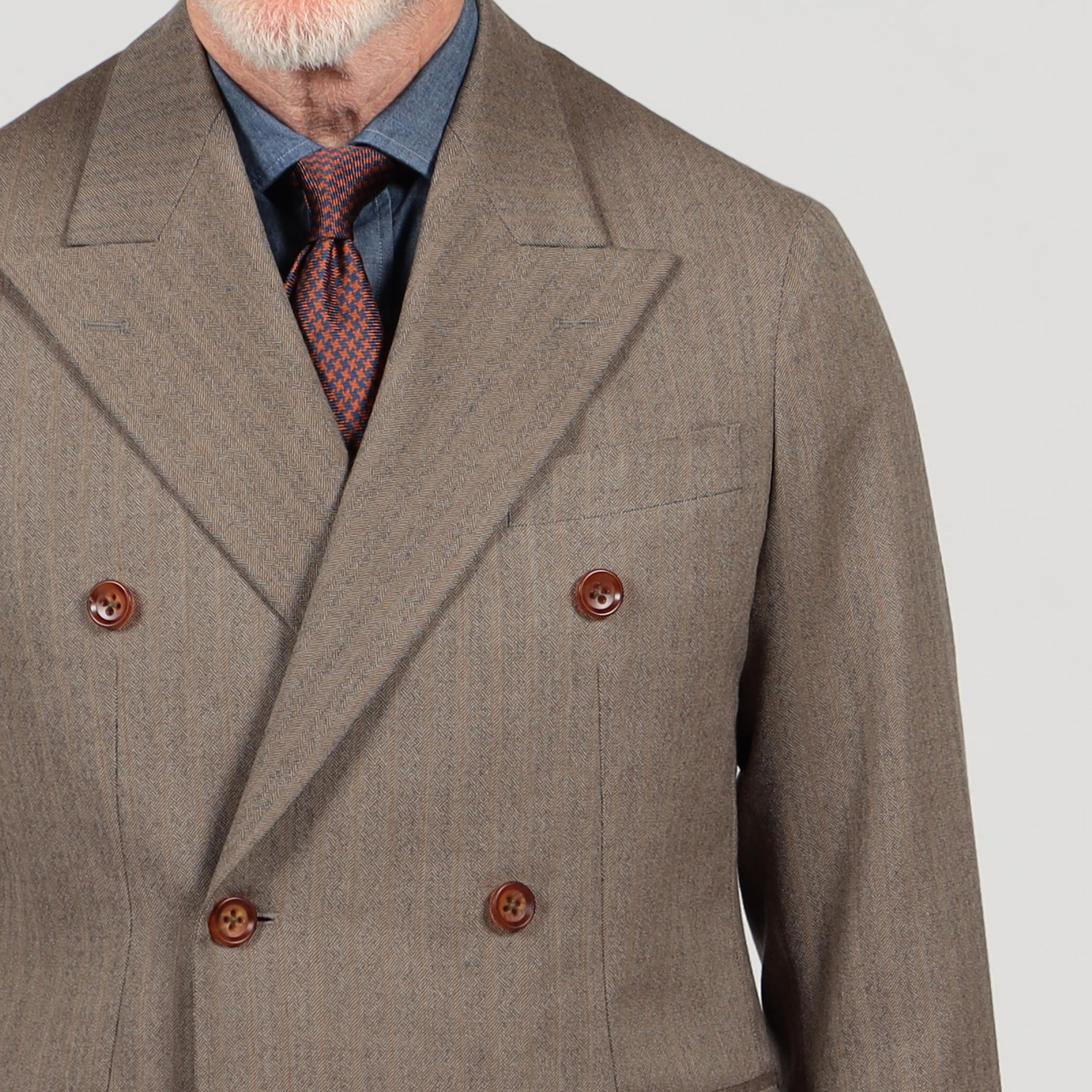 極美品 TOMORROWLAND ヘリンボーン S【参考価格￥83,600-】 セール】 TROFEO ウール シングルブレステッド2Bスーツ E.Zegna