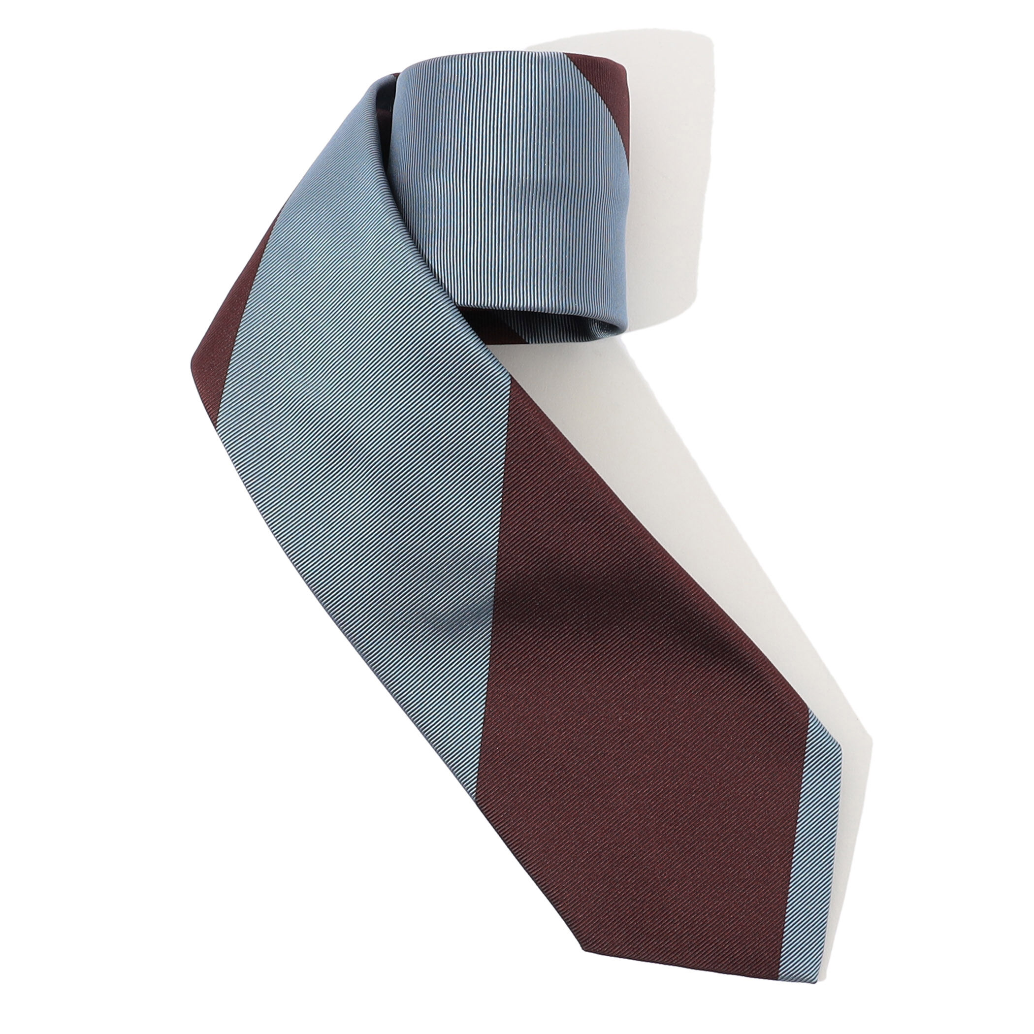 FRANCO BASSI シルクジャガード レジメンタルストライプネクタイ