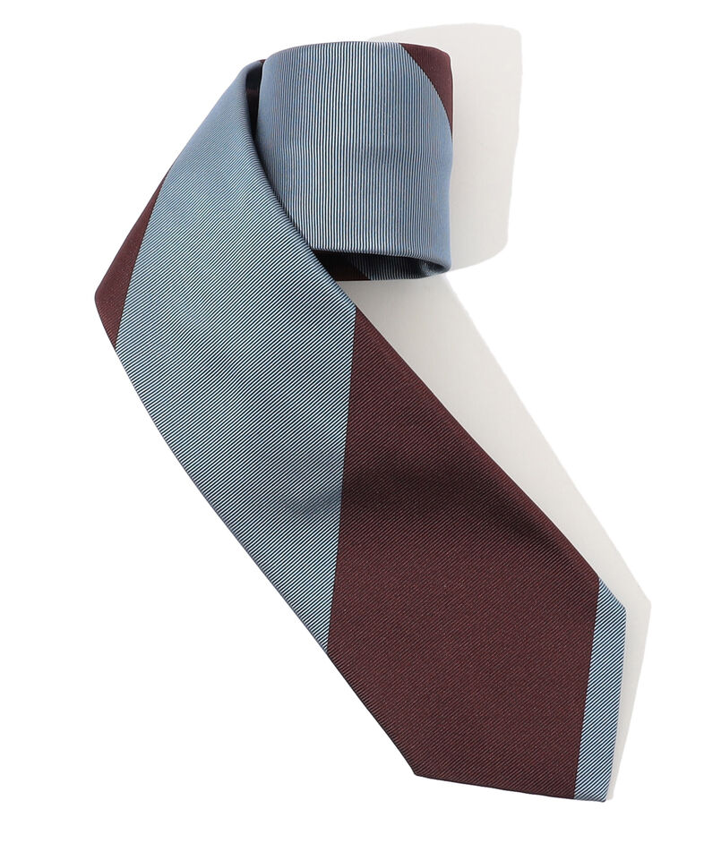 FRANCO BASSI シルクジャガード レジメンタルストライプネクタイ