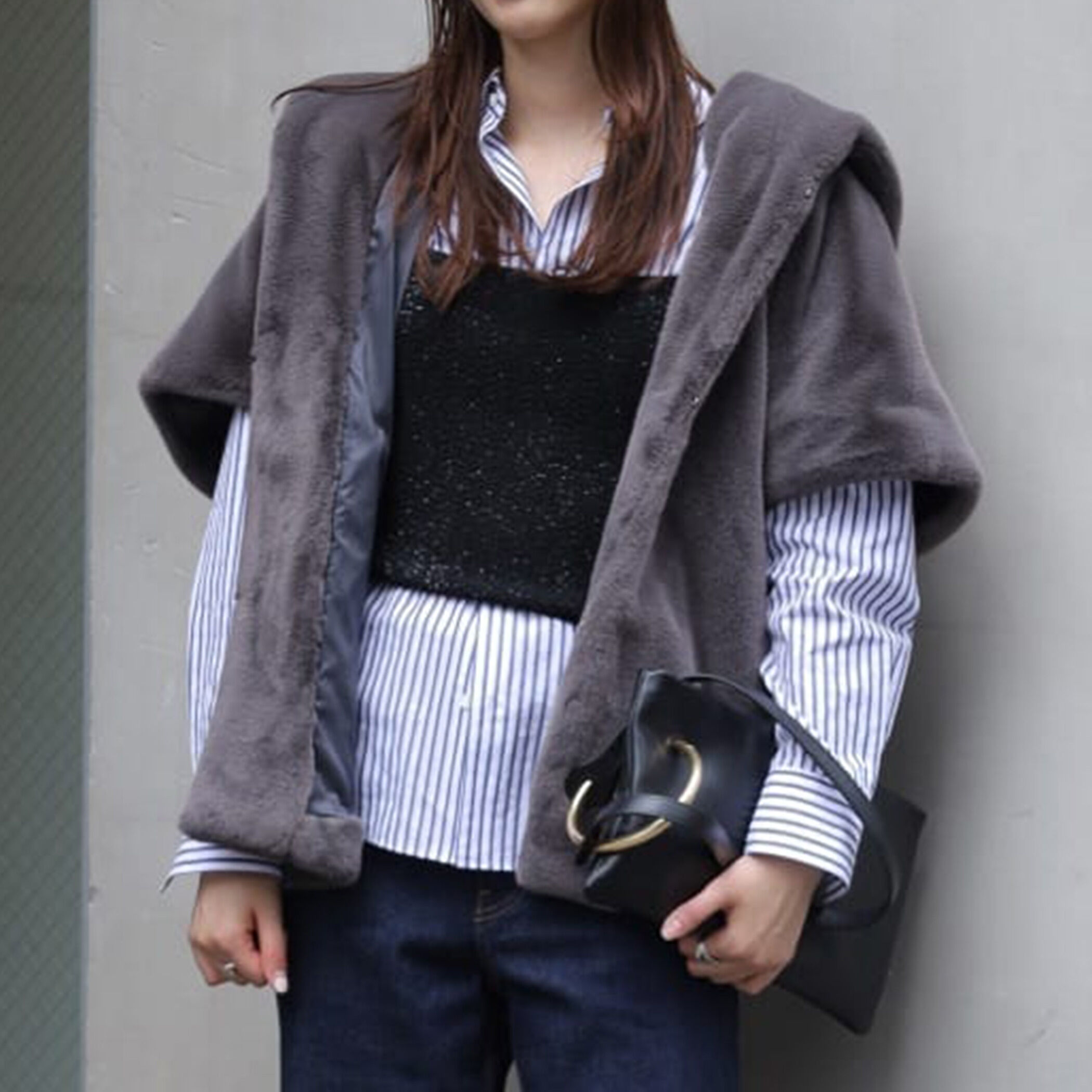 新品 未着用 アメリカーナ フーディポンチョ スムースファー フーディーポンチョ｜トゥモローランド 公式通販