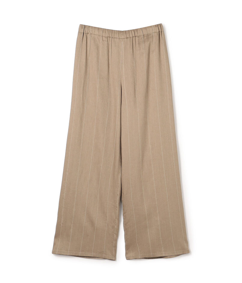レーヨンリネンストレッチ イージーセミワイドパンツ