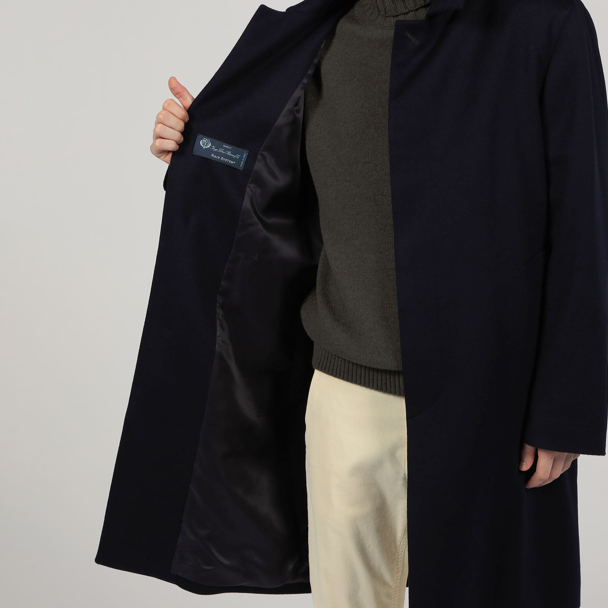 MACKINTOSH DUNKELD Loro Piana STORM SYSTEM ウールステンカラー