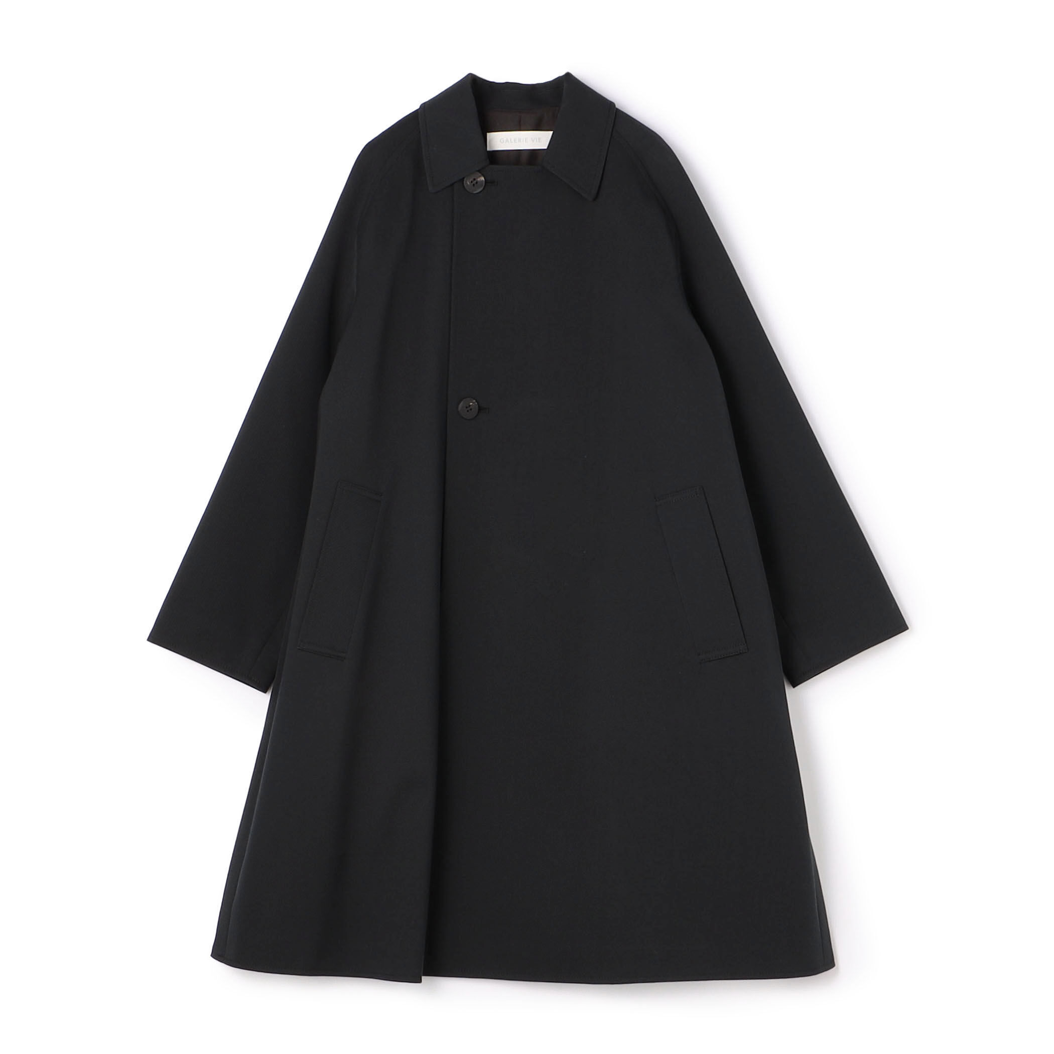 □コットンウールギャバジン ロングマリンコート｜トゥモローランド