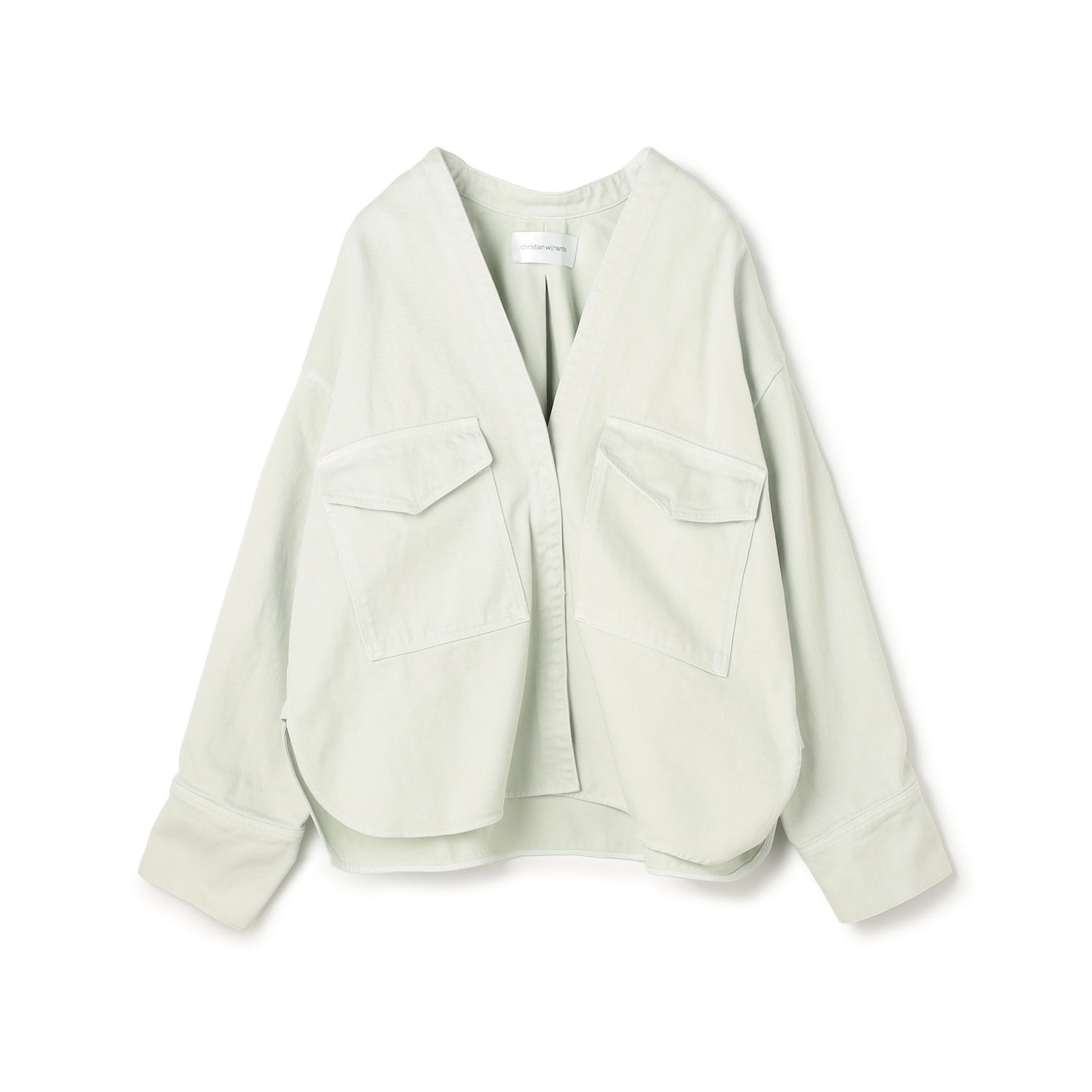 良品 18aw Christian Wijnants クリスチャンワイナンツ フロントリボン シャツ ブラウス カットソー 長袖 36 白 ホワイト レディース 古着 中古 USED christian wijnants（クリスチャンワイナンツ）の古着・中古通販