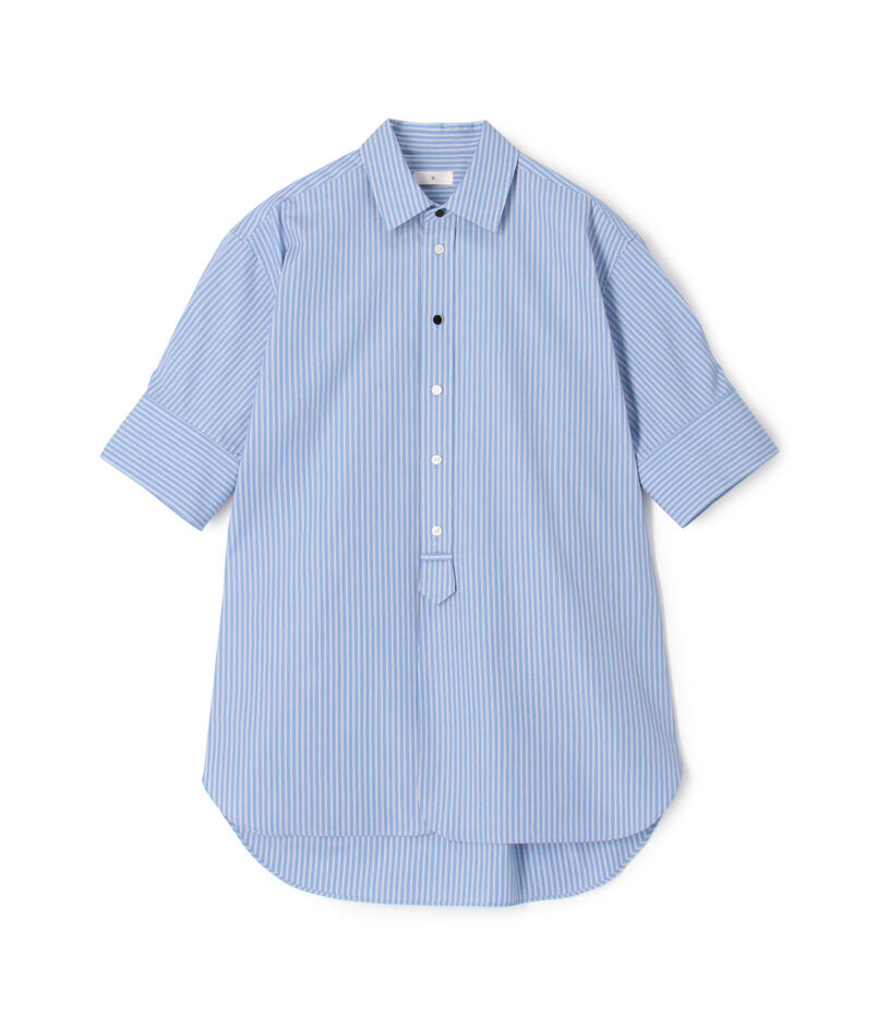 シルケットコットン ハーフスリーブシャツ